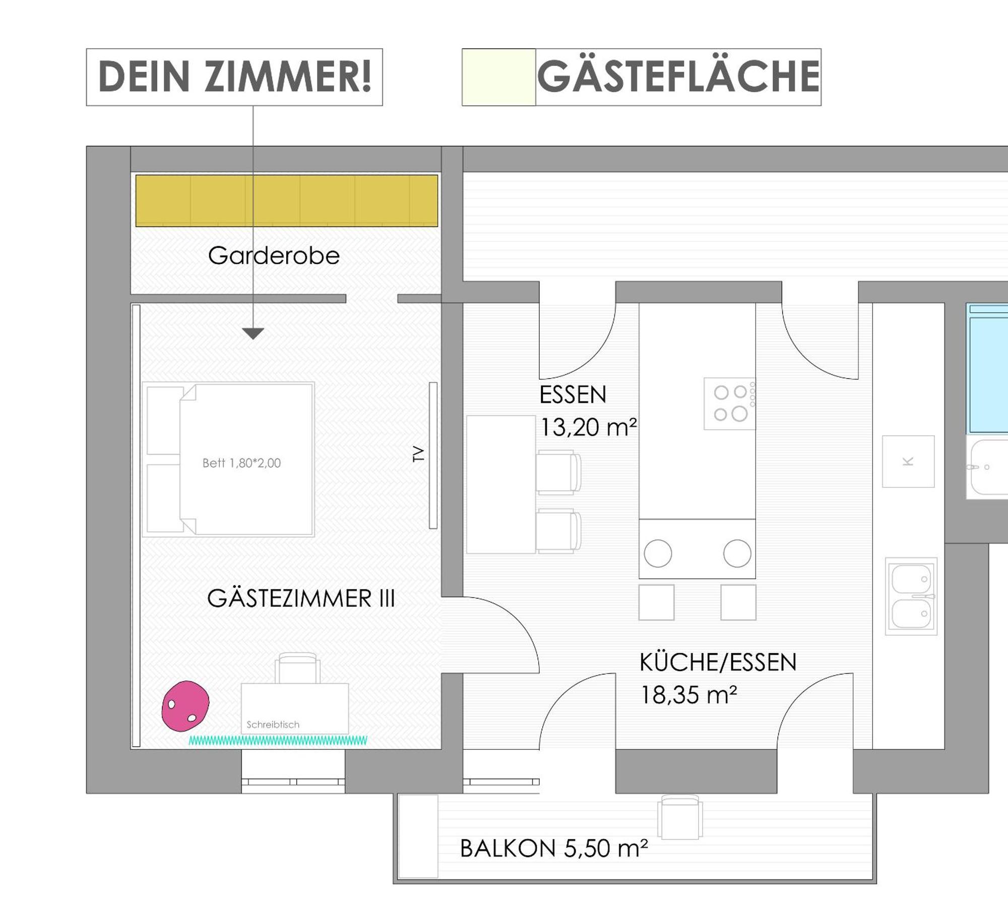 Helles Zimmer Mit Kingsize-Bett 曼海姆 外观 照片